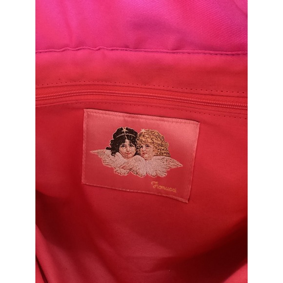 Fiorucci Y2K Vintage Pink Cartoon Print Tote Bag - Picture 7 of 9